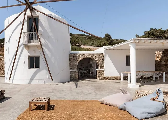 Windmill House With Private Pool And Breathtaking Views Semesterbostad Antiparos